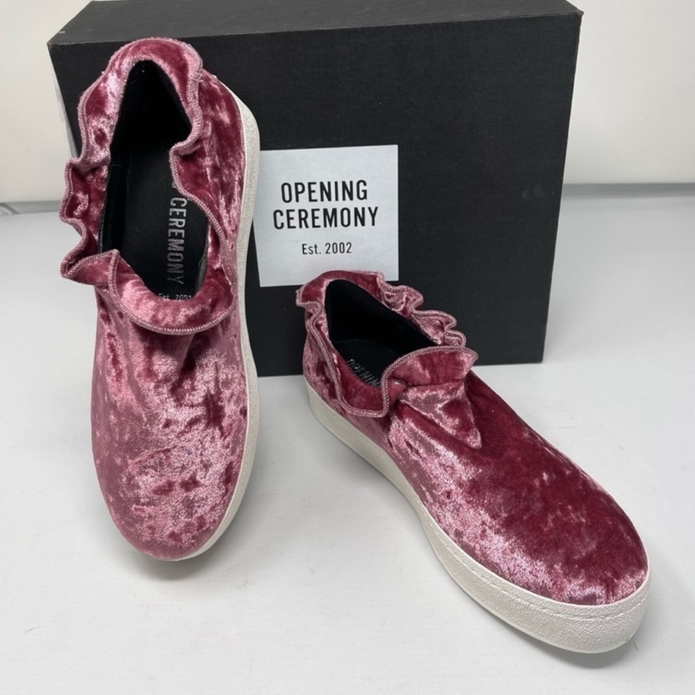 OPENING CEREMONY FIFI VELVET SHOES 5.5